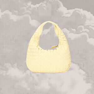 8 OTHER REASONS Emily Shoulder Bag Woven Butter Yellow Hobo faux leather NTW